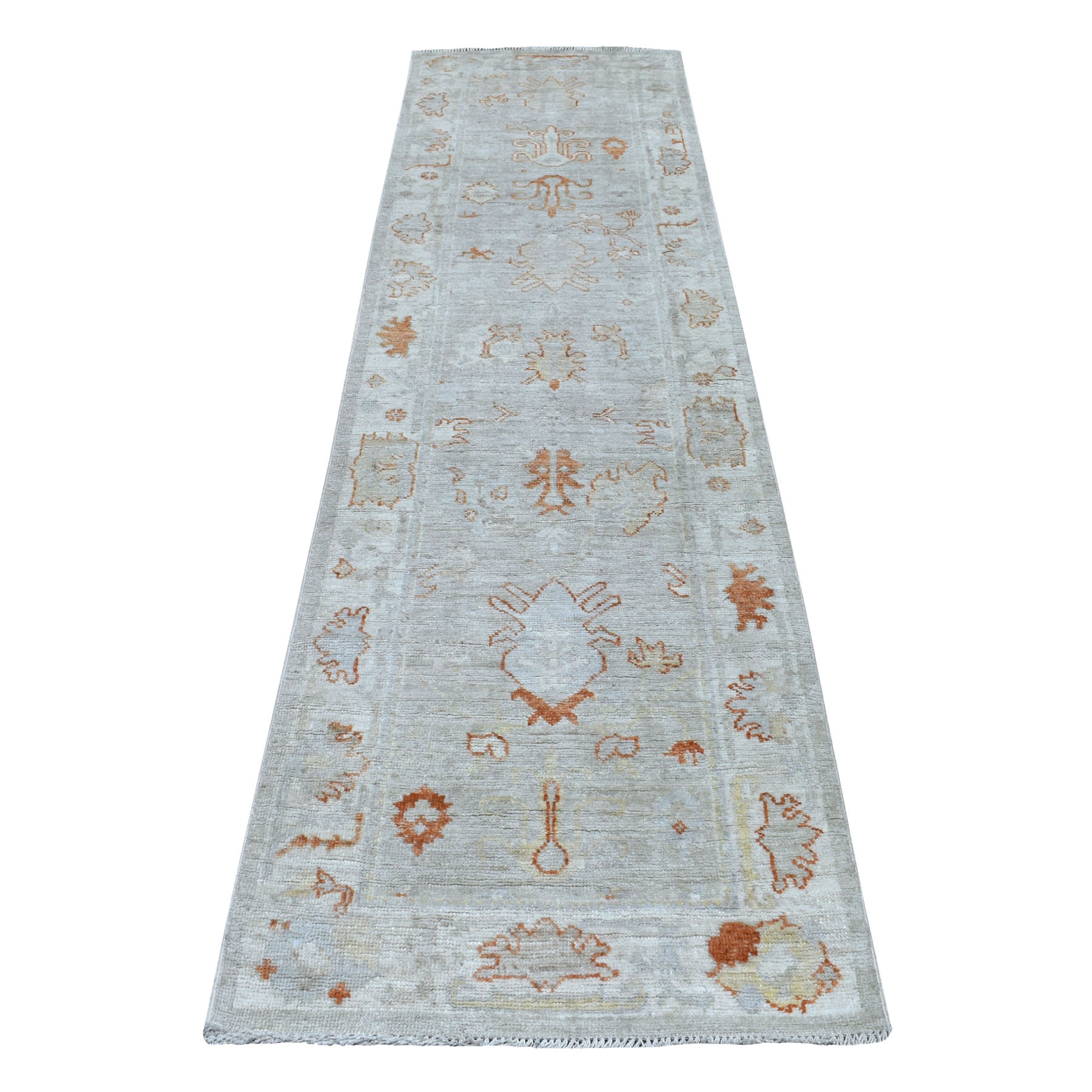 Transitional Wool Hand-Knotted Area Rug 2'8